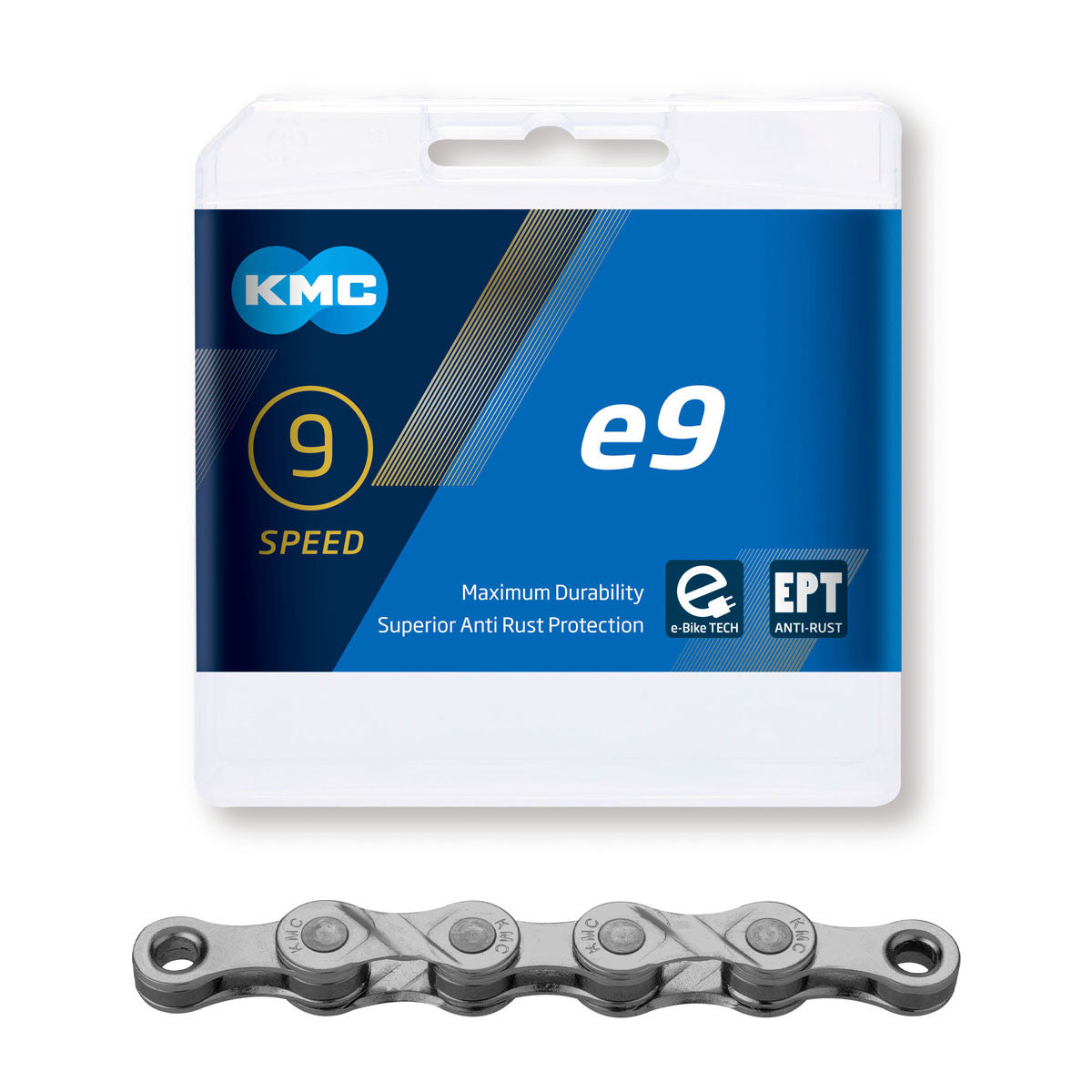 Ketju 9-v KMC e9 EPT 1/2 x 11/128" E-Bike Anti Rust, 136L